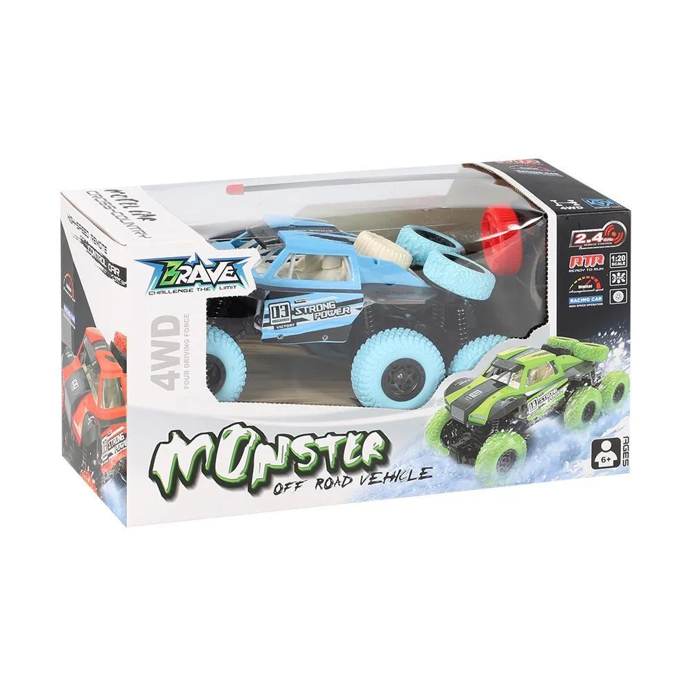 1: 18: Six Wheel Climbing RC Car