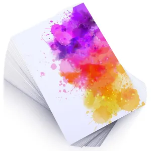 100 Pieces Watercolor Paper 140 lb/300 GSM Heavyweight Art Paint Paper White Water Coloring Paint Paper for Kid Child Watercolor Drawing Student