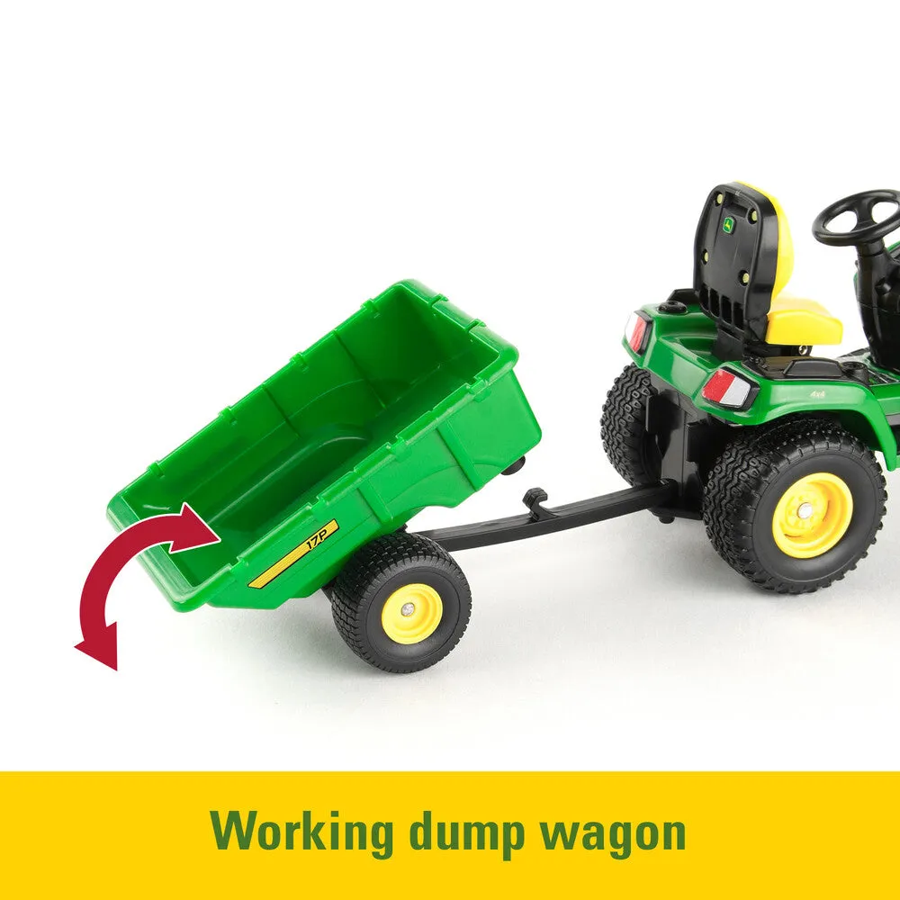 1:16 John Deere X758 Lawn Mower Tractor With Accessories Toy