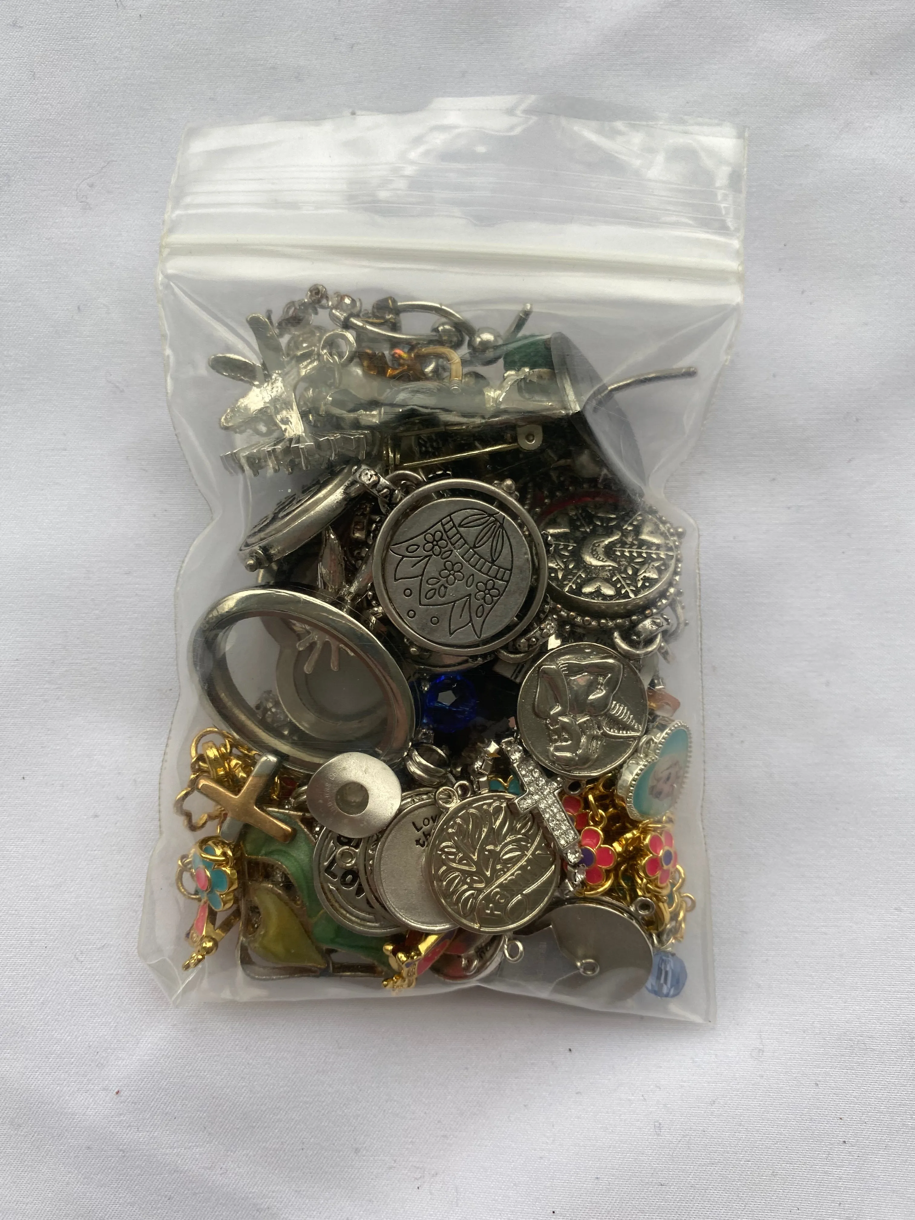8oz Lot of Charms and Jewelry Pieces