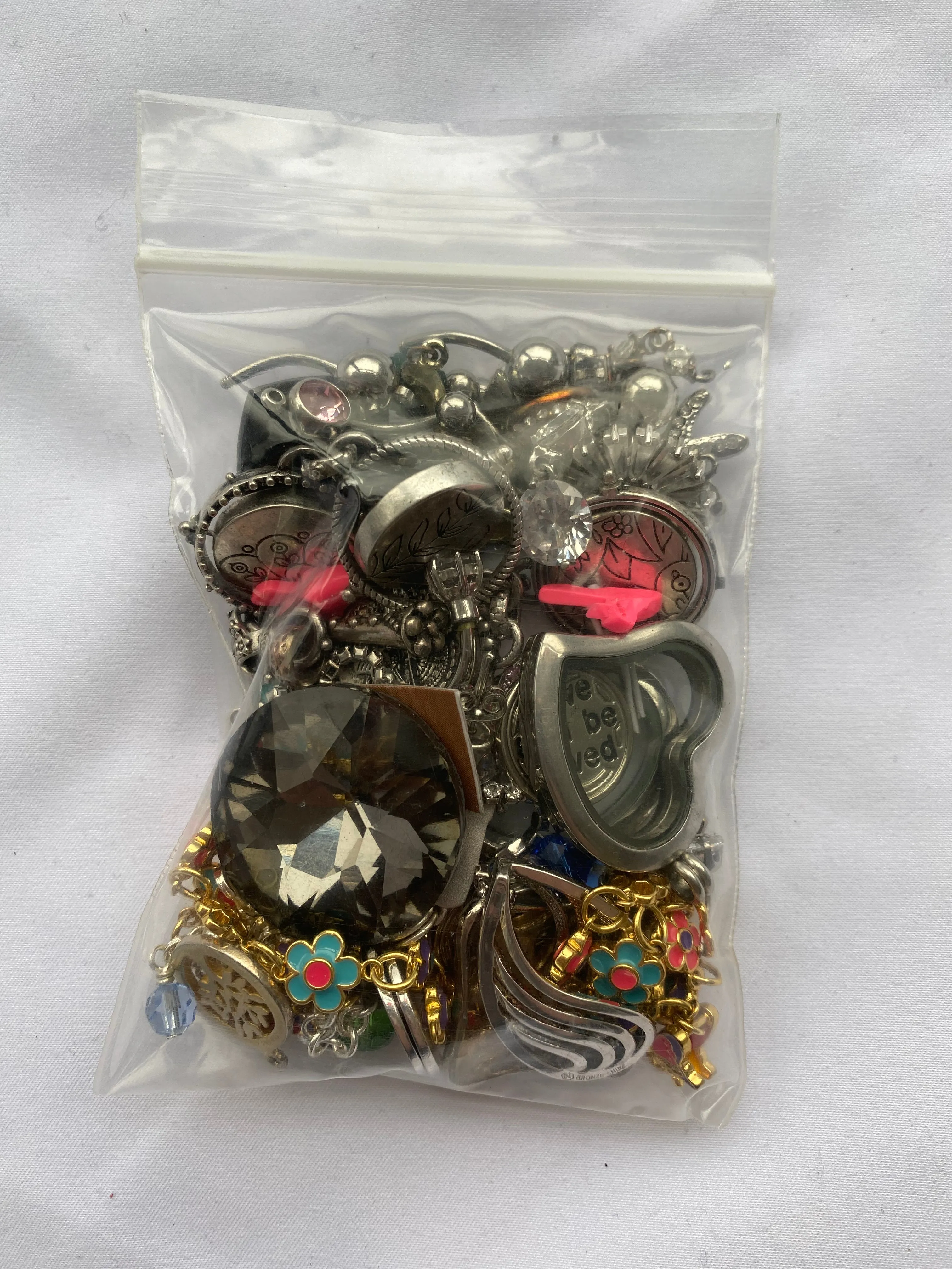 8oz Lot of Charms and Jewelry Pieces