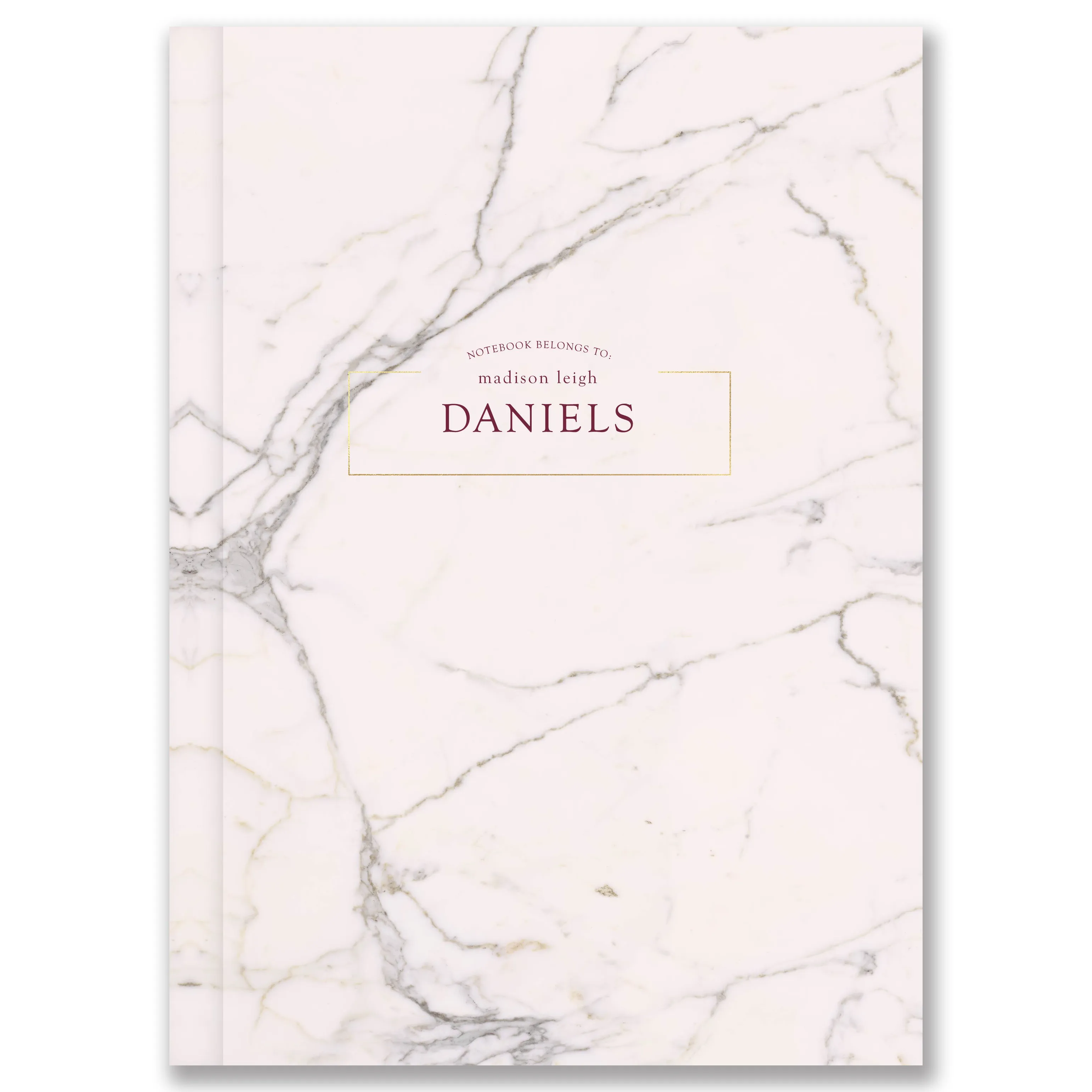 A5 Hardcover Marble Custom Notebook