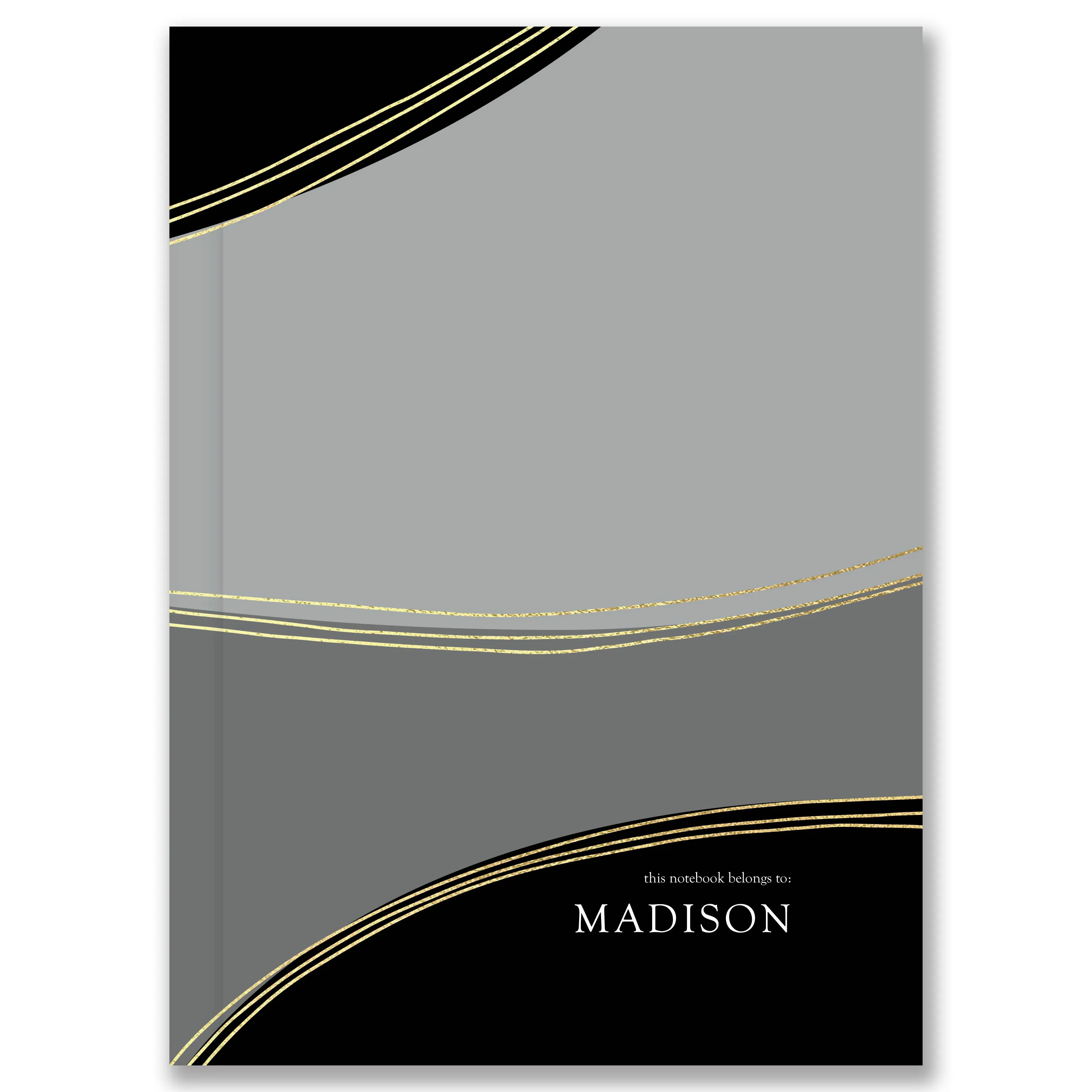 A5 Hardcover Waves Custom Notebook