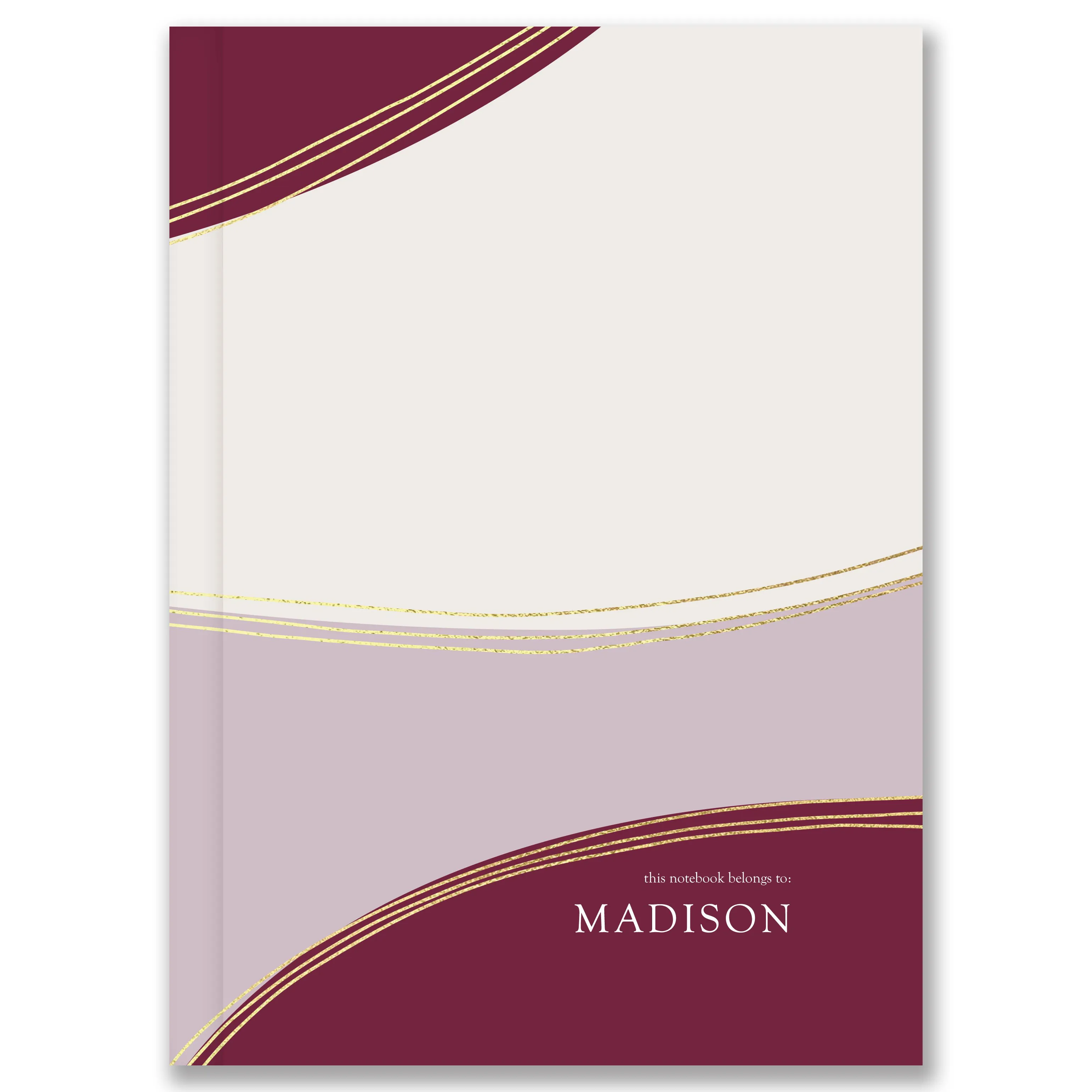A5 Hardcover Waves Custom Notebook