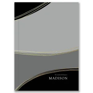 A5 Hardcover Waves Custom Notebook