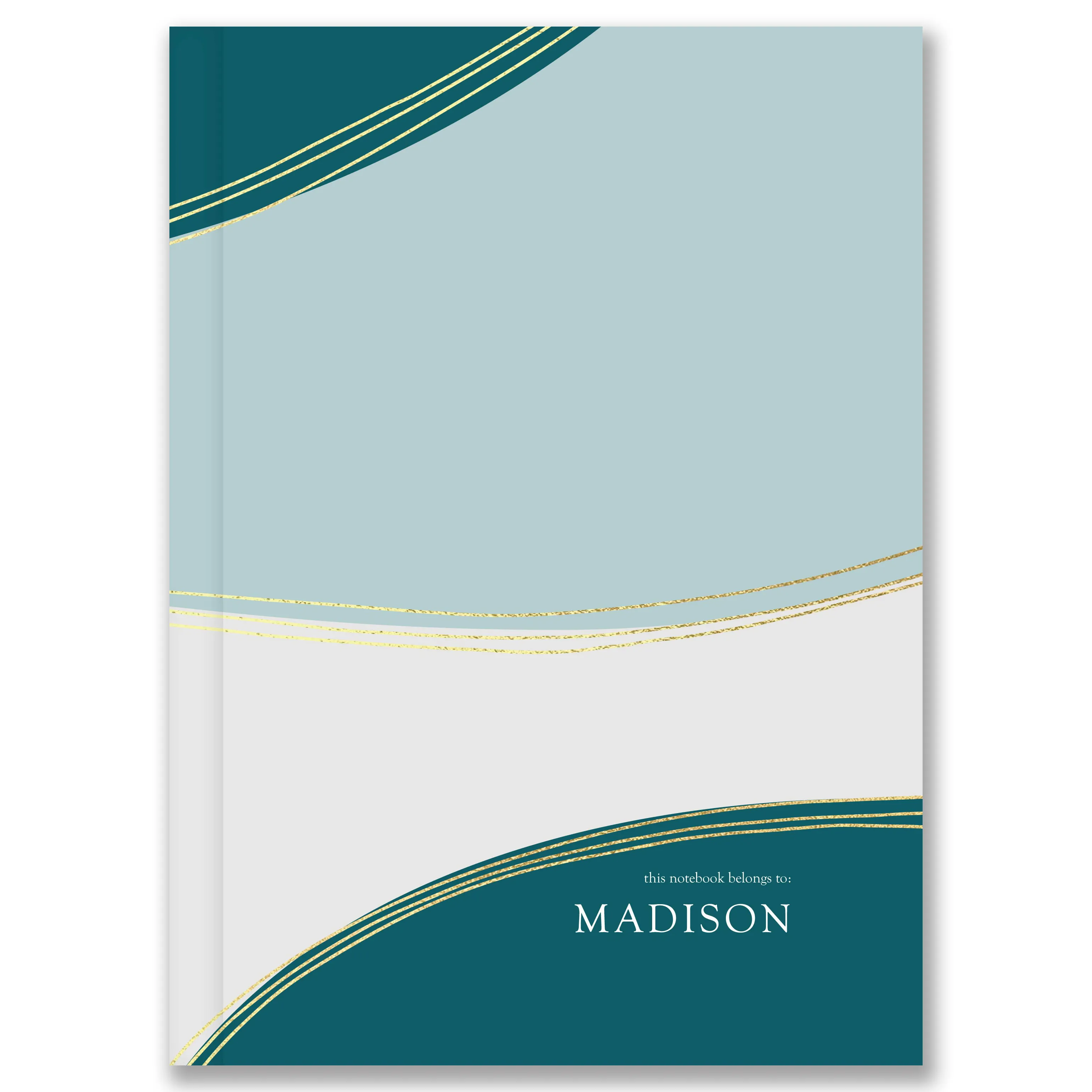 A5 Hardcover Waves Custom Notebook