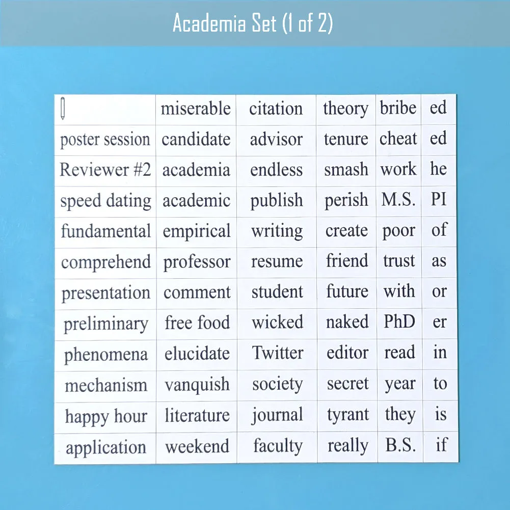 Academia Word Magnets