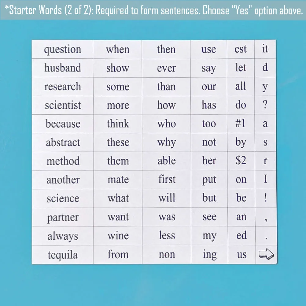 Academia Word Magnets