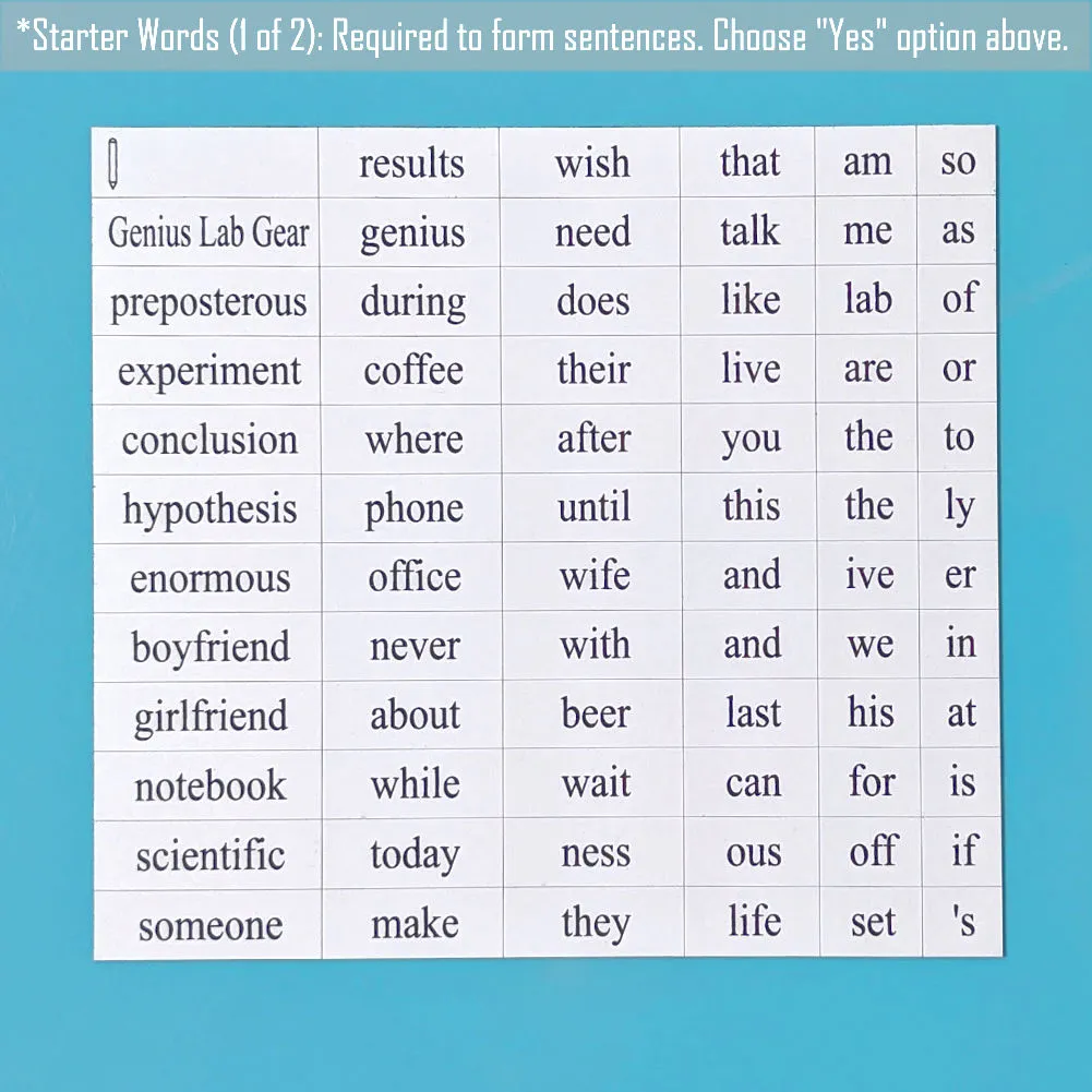 Academia Word Magnets