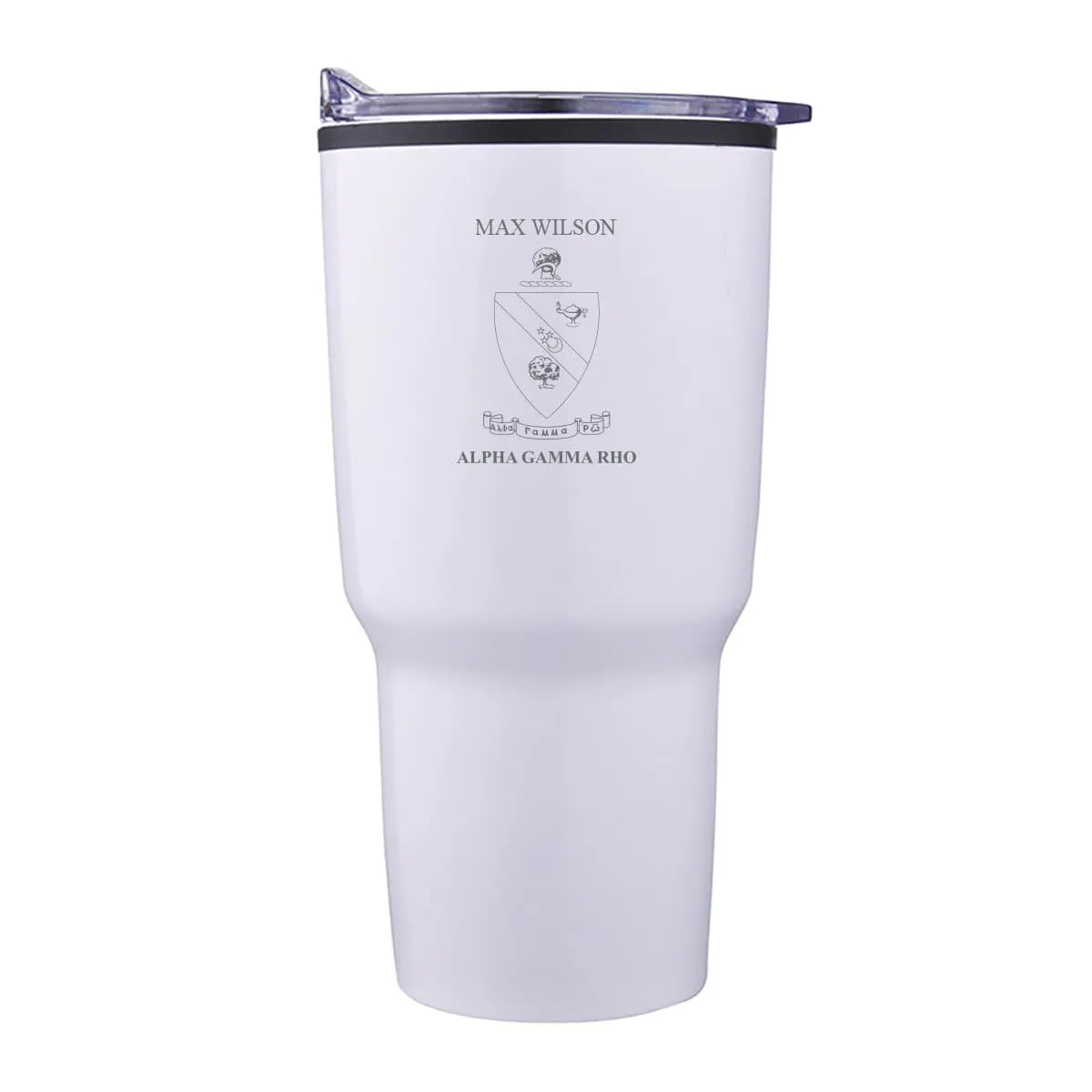 AGR Personalized 30oz White Tumbler