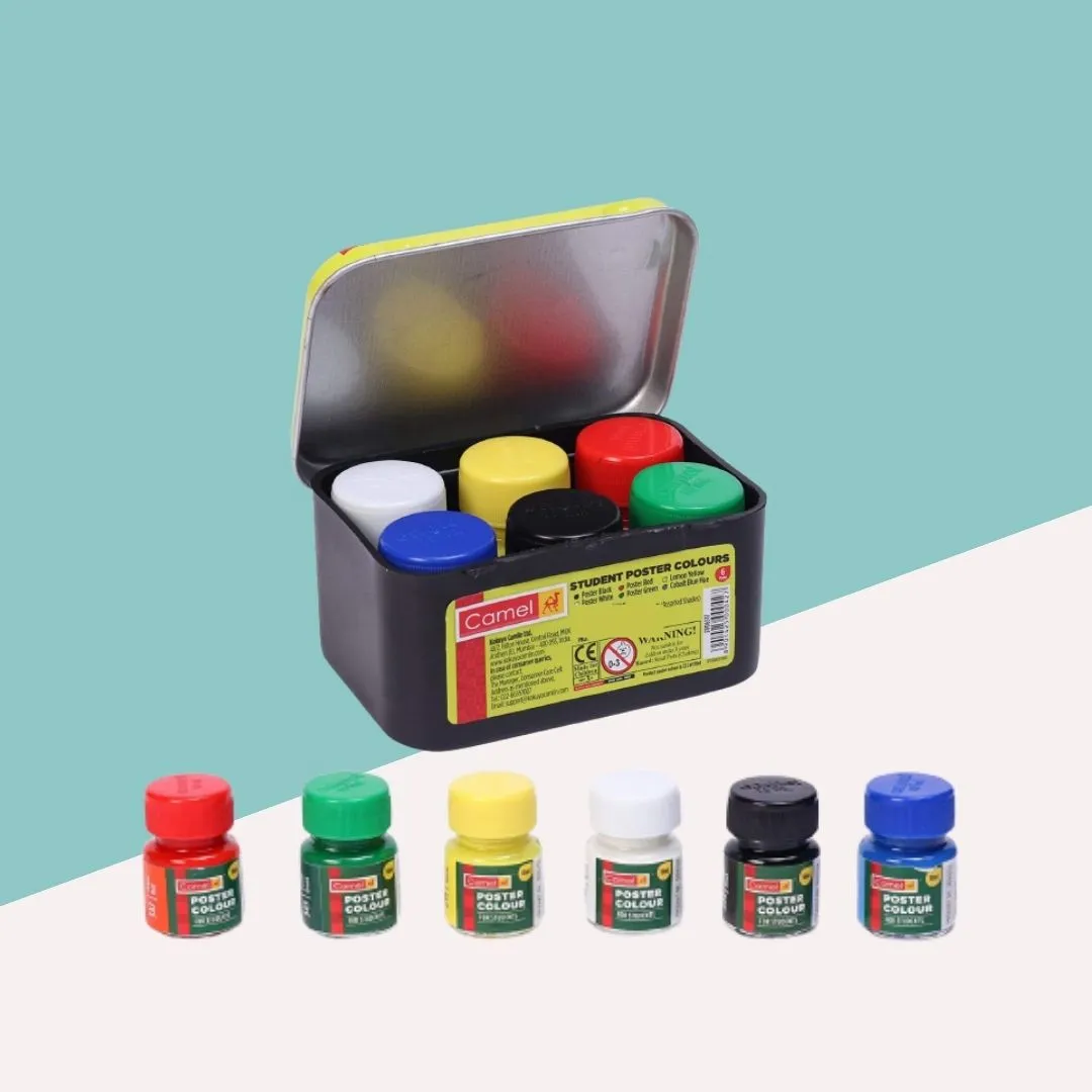 Camlin Student Poster Colour Set - Multicolour ( Pack of 6 )