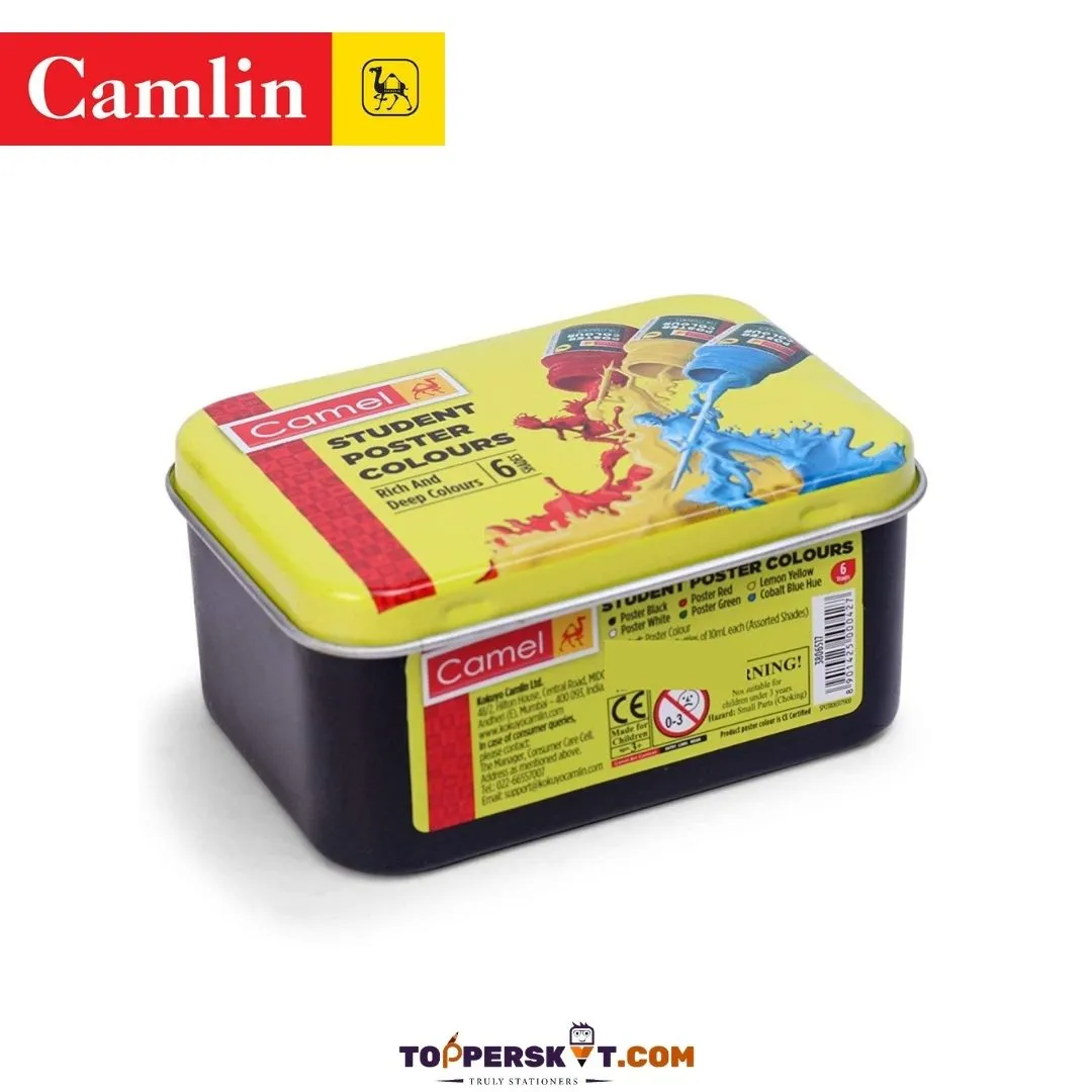 Camlin Student Poster Colour Set - Multicolour ( Pack of 6 )