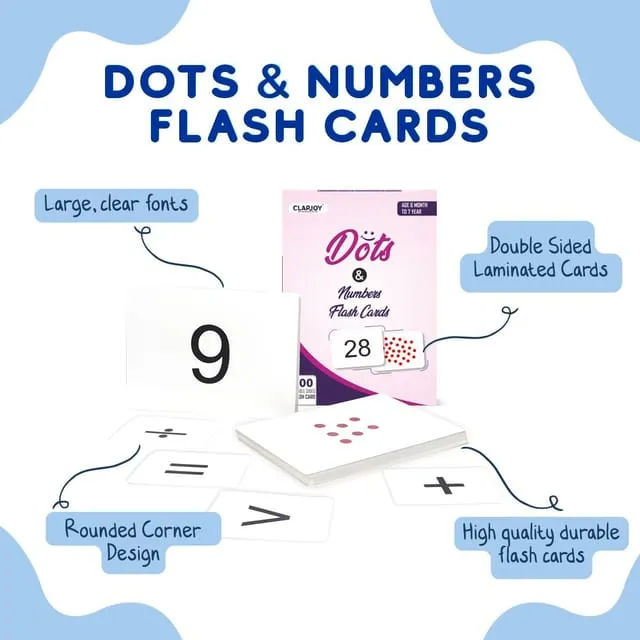 Clapjoy Fun With Dots & Numbers Flashcards For 6  Months Babies