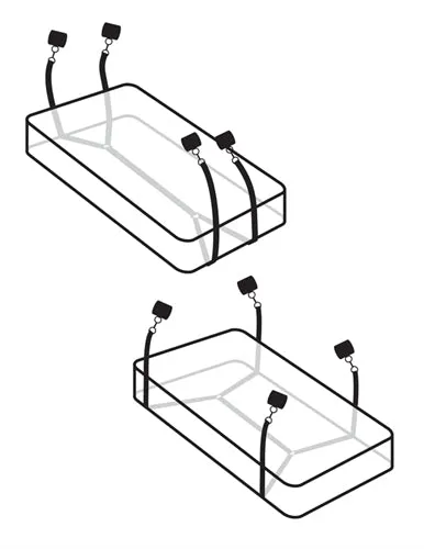 Comfy Velvet Bed Restraints Set for Fun Bedroom Adventures