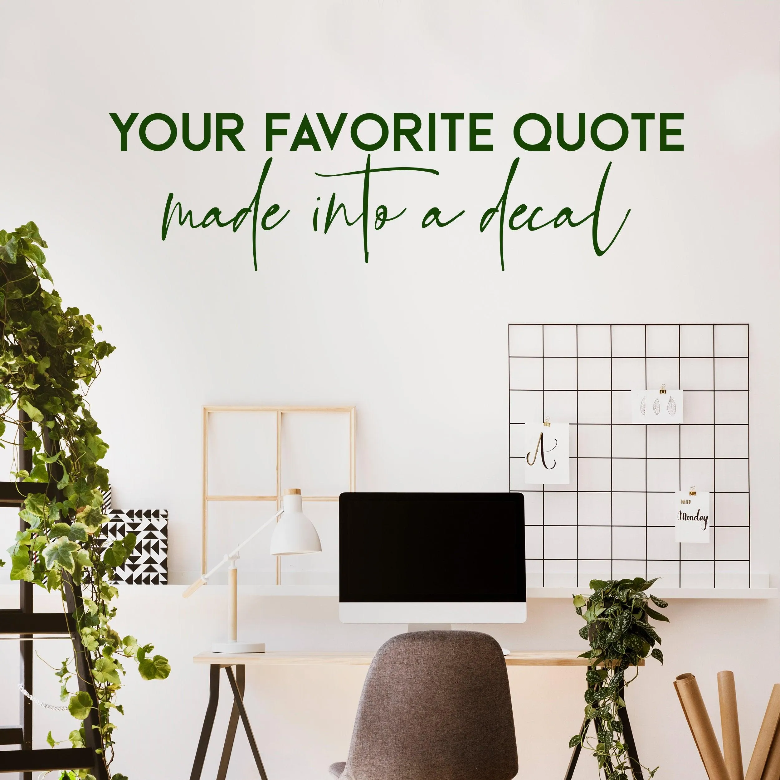 Custom Text Quote Decal - Personalized Name Vinyl Customized Letter Wall Sticker