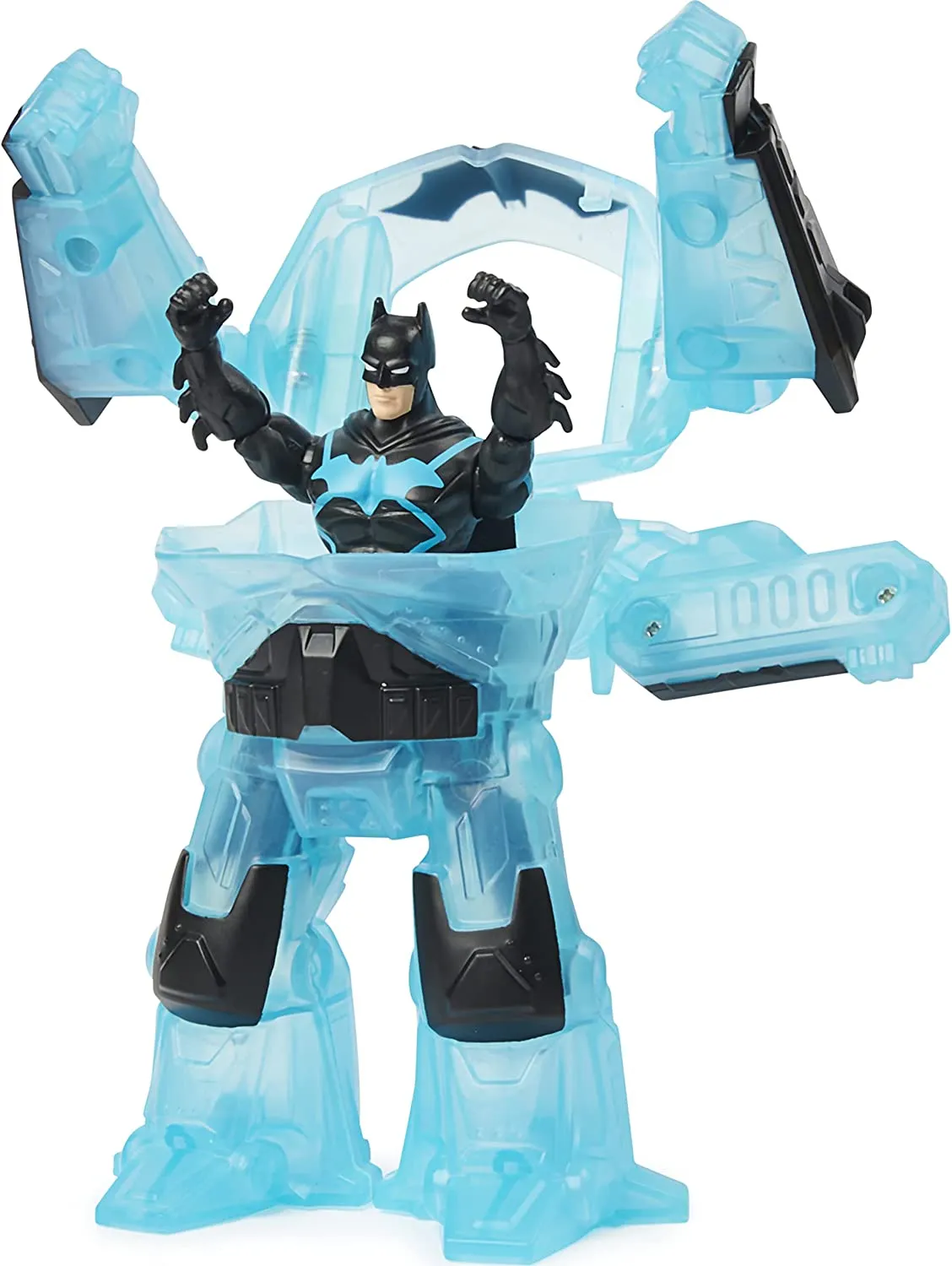 DC Comics Batman Bat-Tech 4-inch Deluxe Action Figure with Transforming Tech Armor, Kids Toys for Boys Aged 4 and up