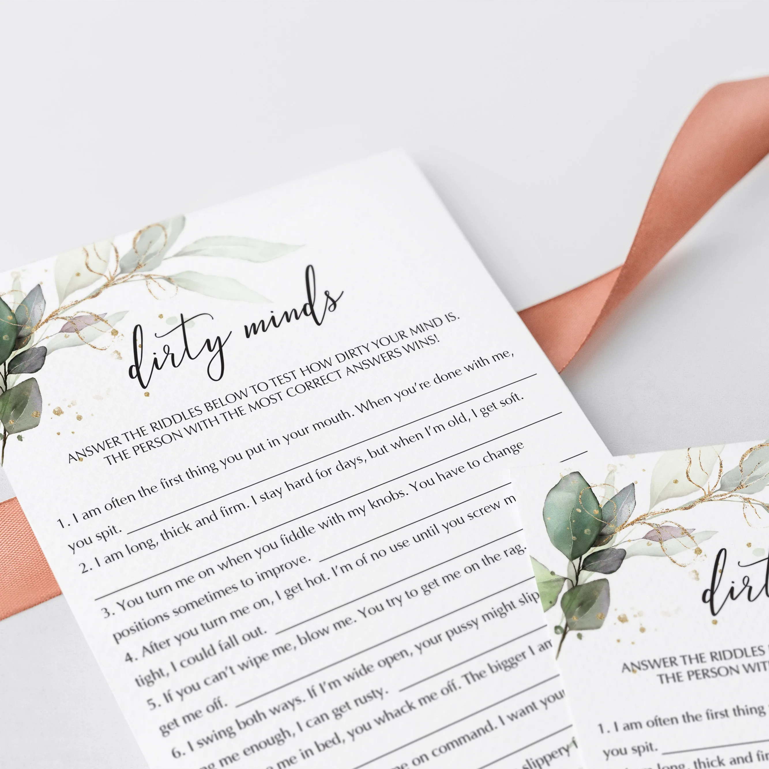 Dirty Hen Party Games Bundle Printable
