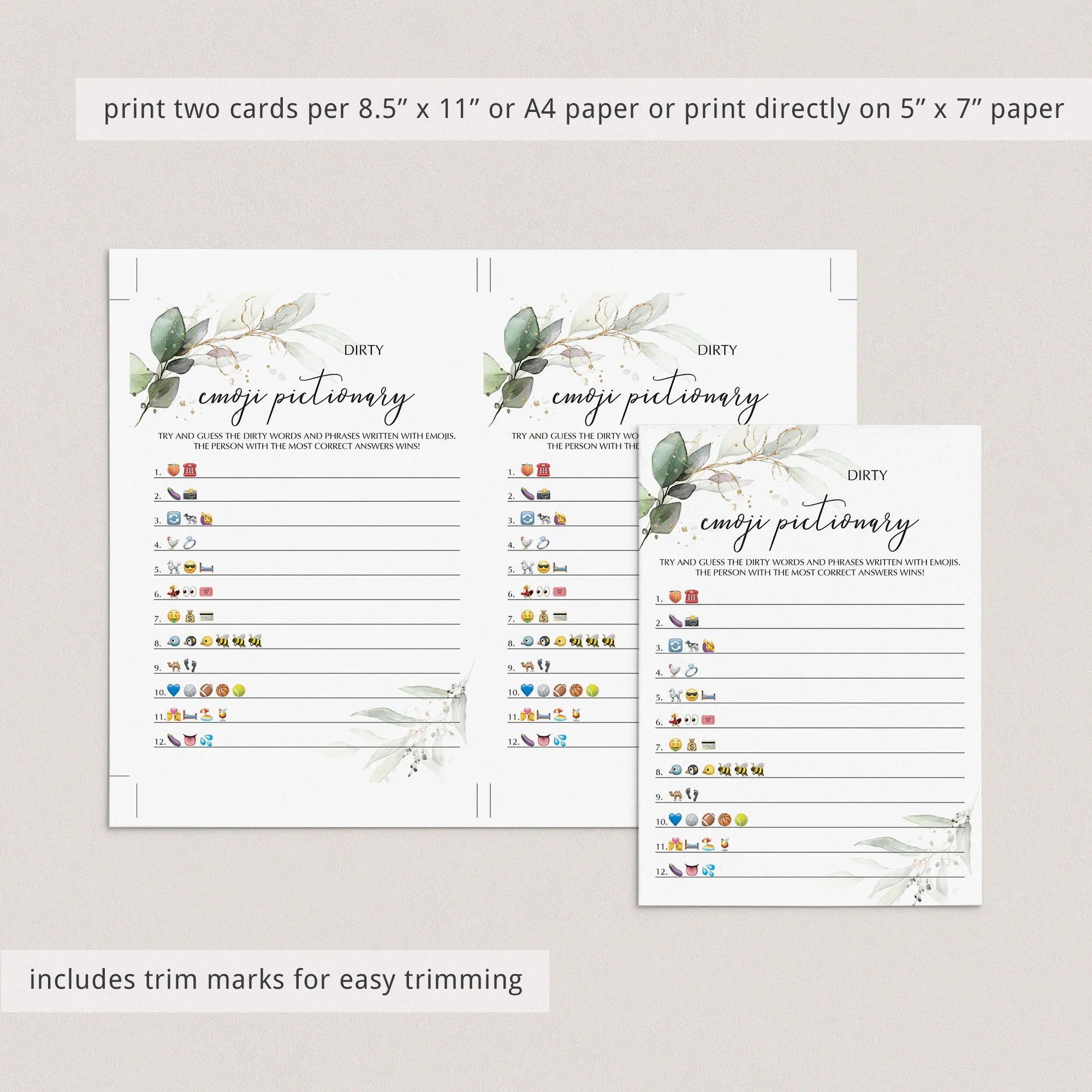 Dirty Hen Party Games Bundle Printable