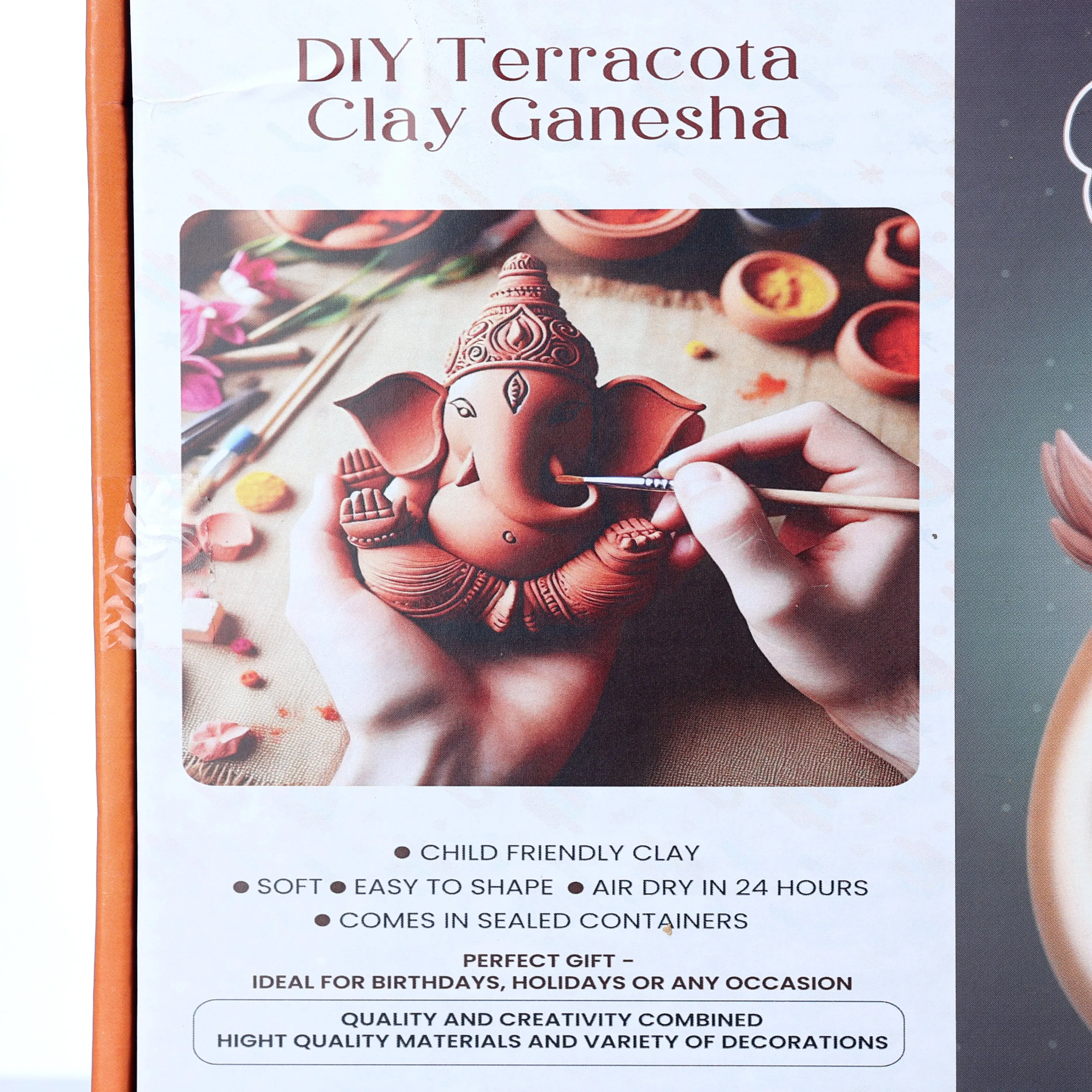 DIY Terracotta Clay Ganeshji Idol