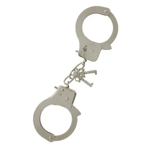 Dream Toys Stainless Steel Silver Handcuffs with 2 Keys
