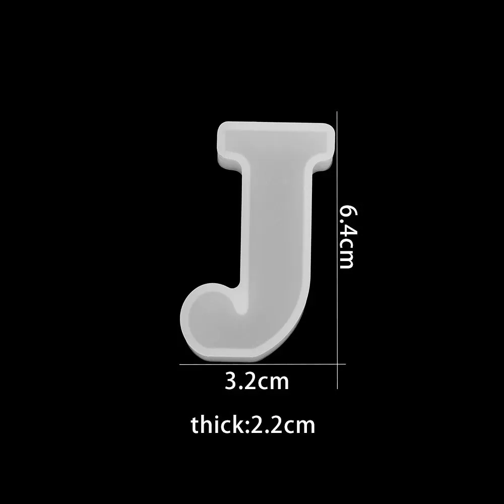 ELMAS 3D Alphabet Silicone Molds for DIY Jewelry & Crafts