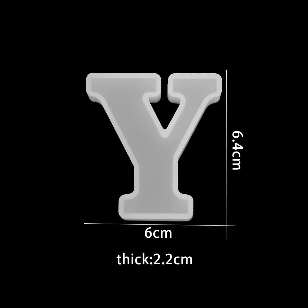 ELMAS 3D Alphabet Silicone Molds for DIY Jewelry & Crafts