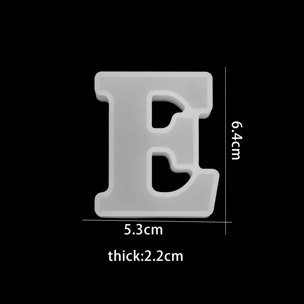 ELMAS 3D Alphabet Silicone Molds for DIY Jewelry & Crafts