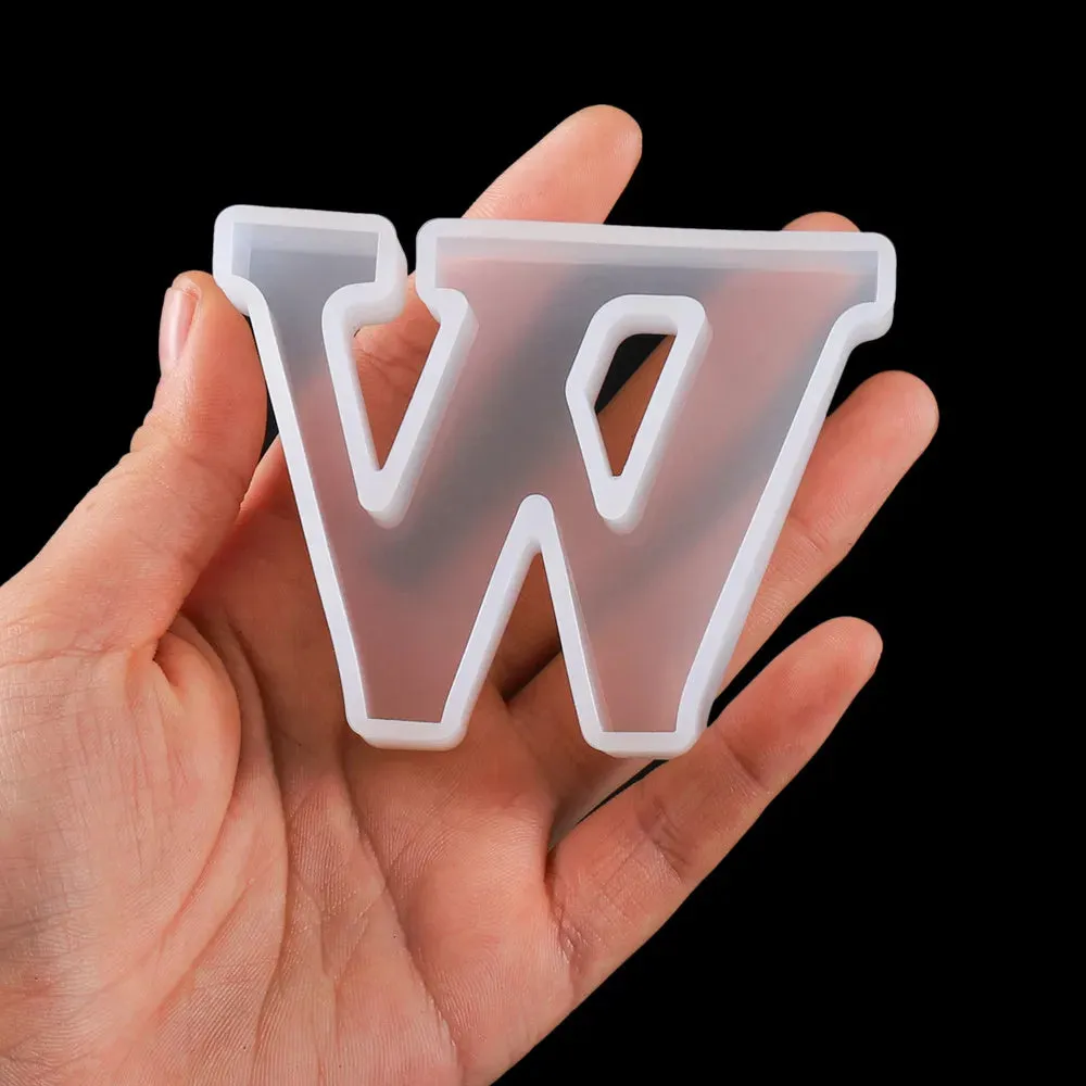 ELMAS 3D Alphabet Silicone Molds for DIY Jewelry & Crafts
