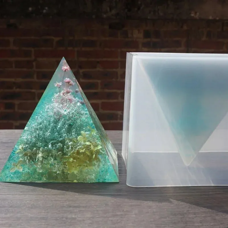 ELMAS Super Large Pyramid Silicone Mold for DIY Jewelry Crafts