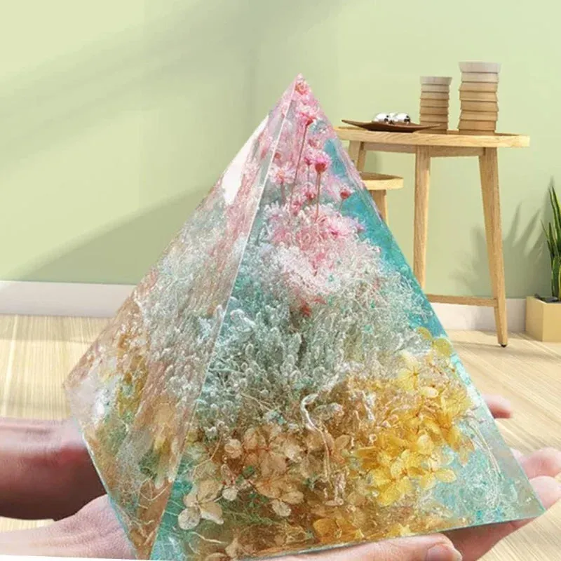 ELMAS Super Large Pyramid Silicone Mold for DIY Jewelry Crafts