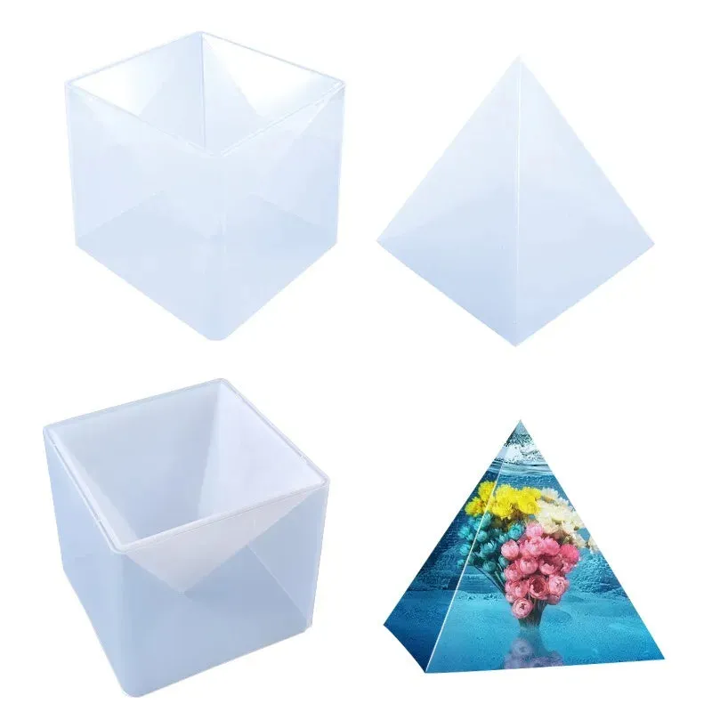 ELMAS Super Large Pyramid Silicone Mold for DIY Jewelry Crafts