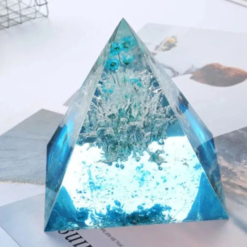 ELMAS Super Large Pyramid Silicone Mold for DIY Jewelry Crafts
