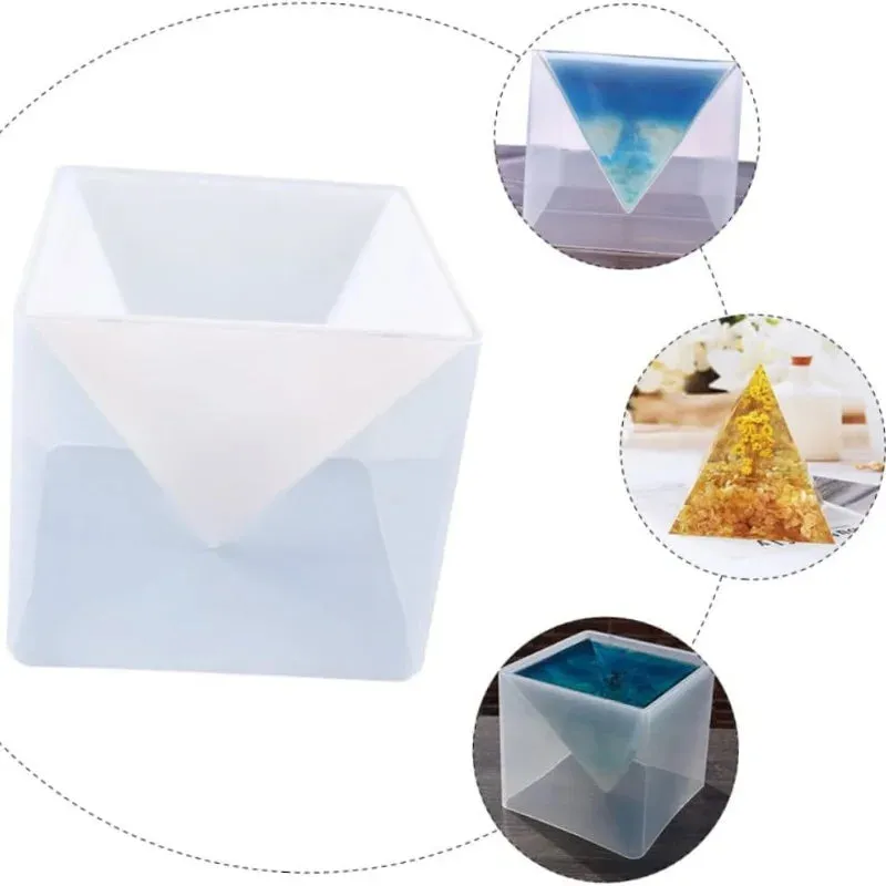 ELMAS Super Large Pyramid Silicone Mold for DIY Jewelry Crafts