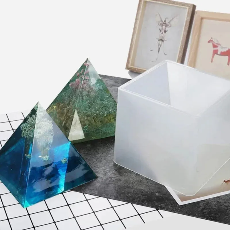 ELMAS Super Large Pyramid Silicone Mold for DIY Jewelry Crafts