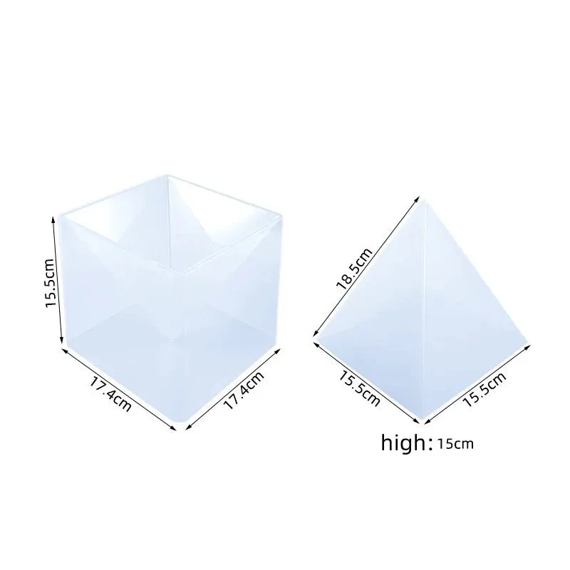ELMAS Super Large Pyramid Silicone Mold for DIY Jewelry Crafts