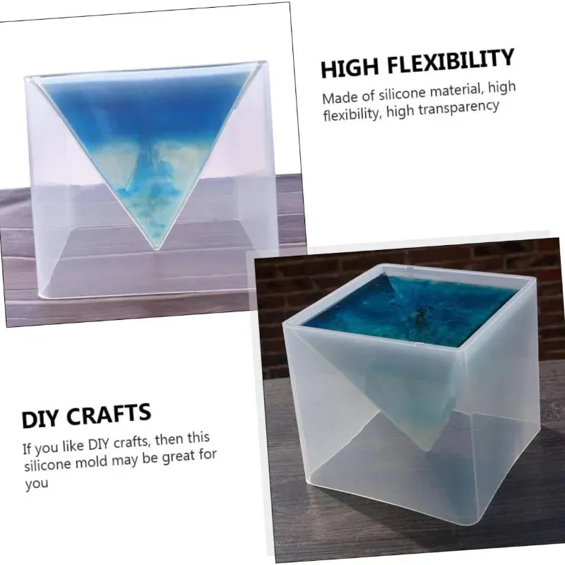 ELMAS Super Large Pyramid Silicone Mold for DIY Jewelry Crafts