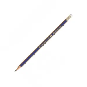 FABER-CASTELL Gold Faber Black Lead Pencil 2B with Eraser