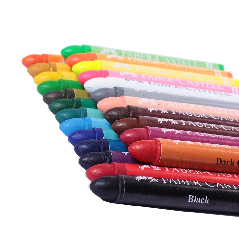 FABER-CASTELL Jumbo Wax Crayons Round 90mm 11mm