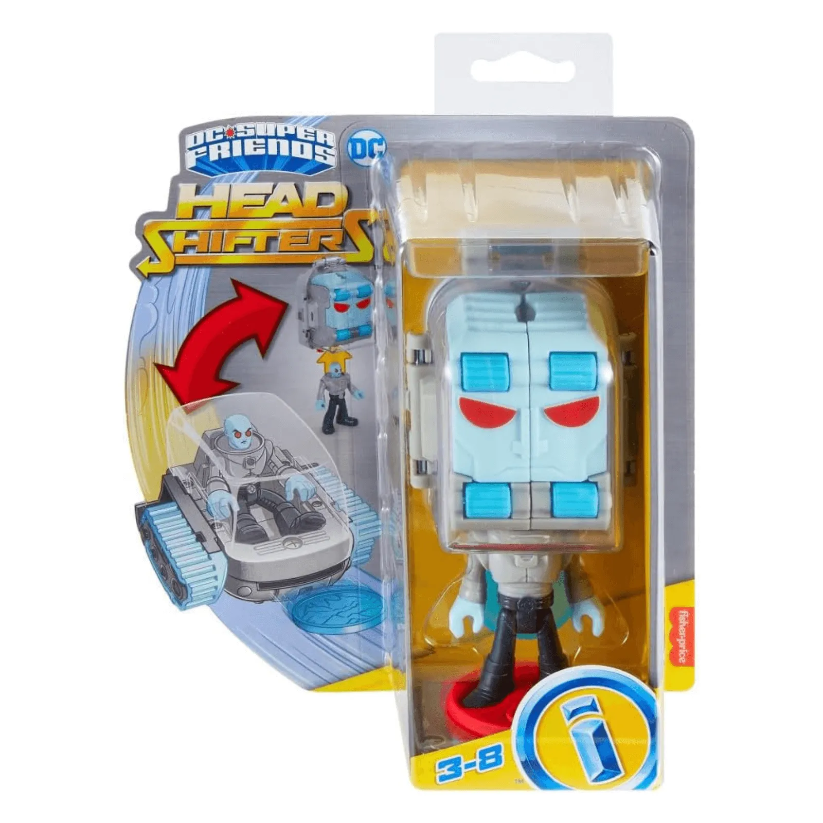 Fisher Price DC Super Friends Head Shifters Toy Figure Vehicle Set
