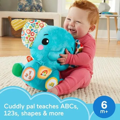 Fisher-Price Lights & Learning Elephant - Musical Plush Toy For Infant & Toddlers