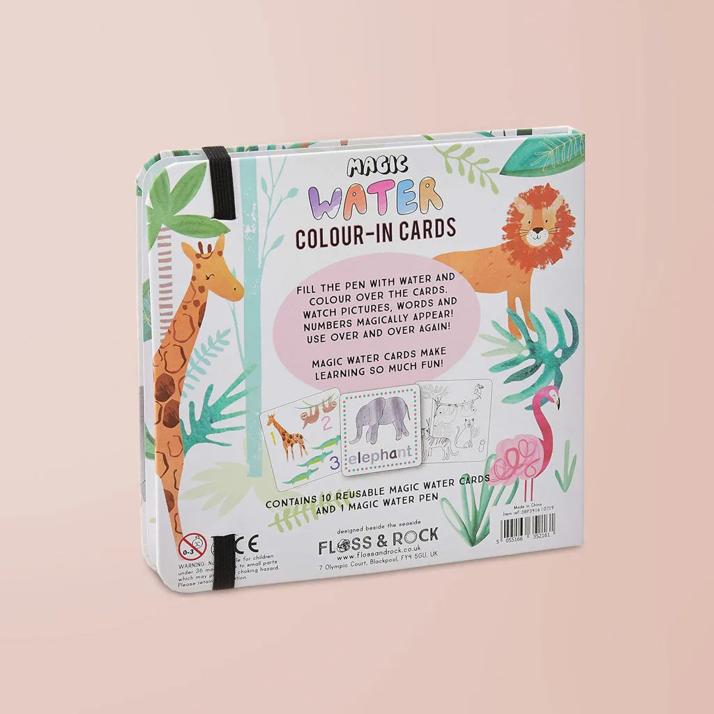 Floss & Rock Magic Colour Changing Water Cards, Jungle
