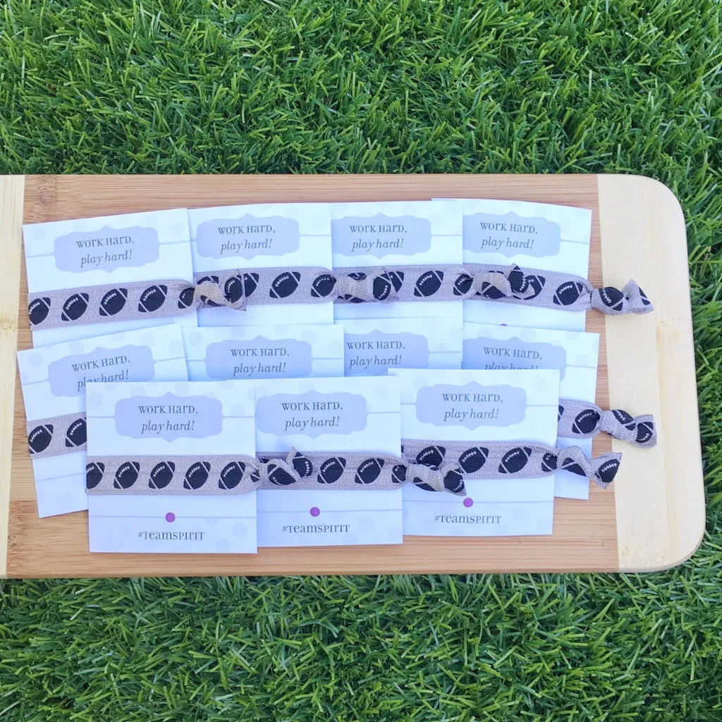 Football Party Favors, Team Sports Gift, Hair Ties