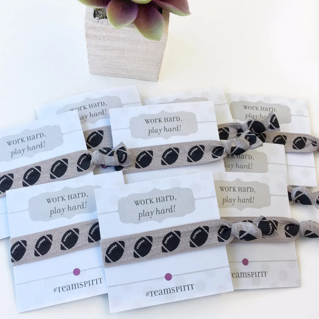 Football Party Favors, Team Sports Gift, Hair Ties