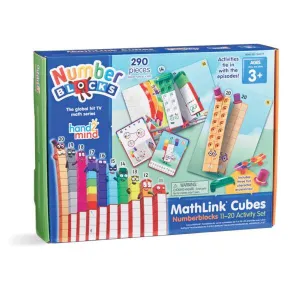 Hand2Mind Number Blocks Mathlink Cubes 11-20 Activity Set