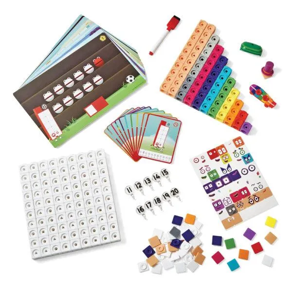 Hand2Mind Number Blocks Mathlink Cubes 11-20 Activity Set