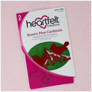Heartfelt Creations Cling Rubber Stamp Set - Snowy Pines Cardinals*