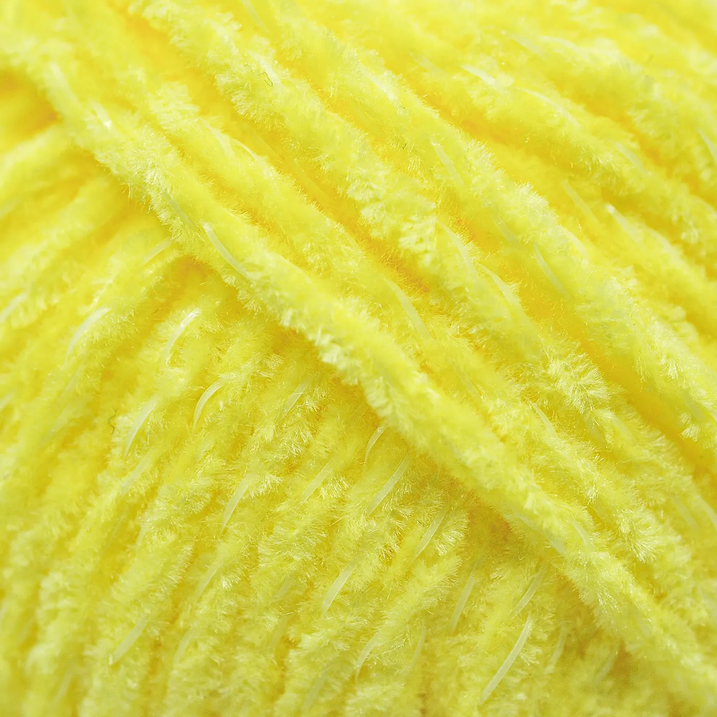 High Quality Yellow Glow-in-the-Dark Chenille Yarn