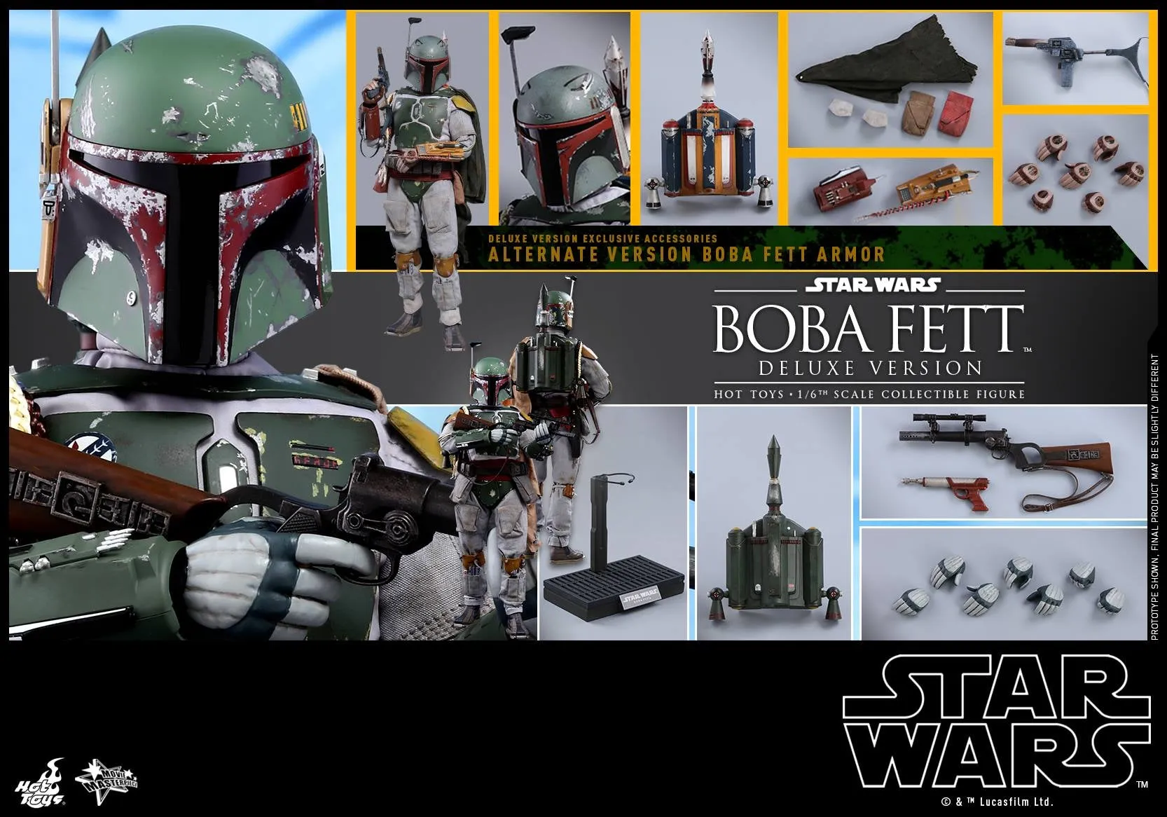 Hot Toys - MMS464 - Star Wars: Episode V The Empire Strikes Back - Boba Fett (Deluxe Version)