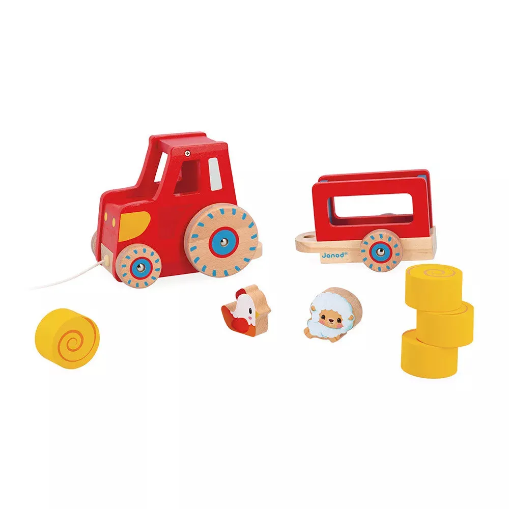 Janod Farm - Pull Along Tractor