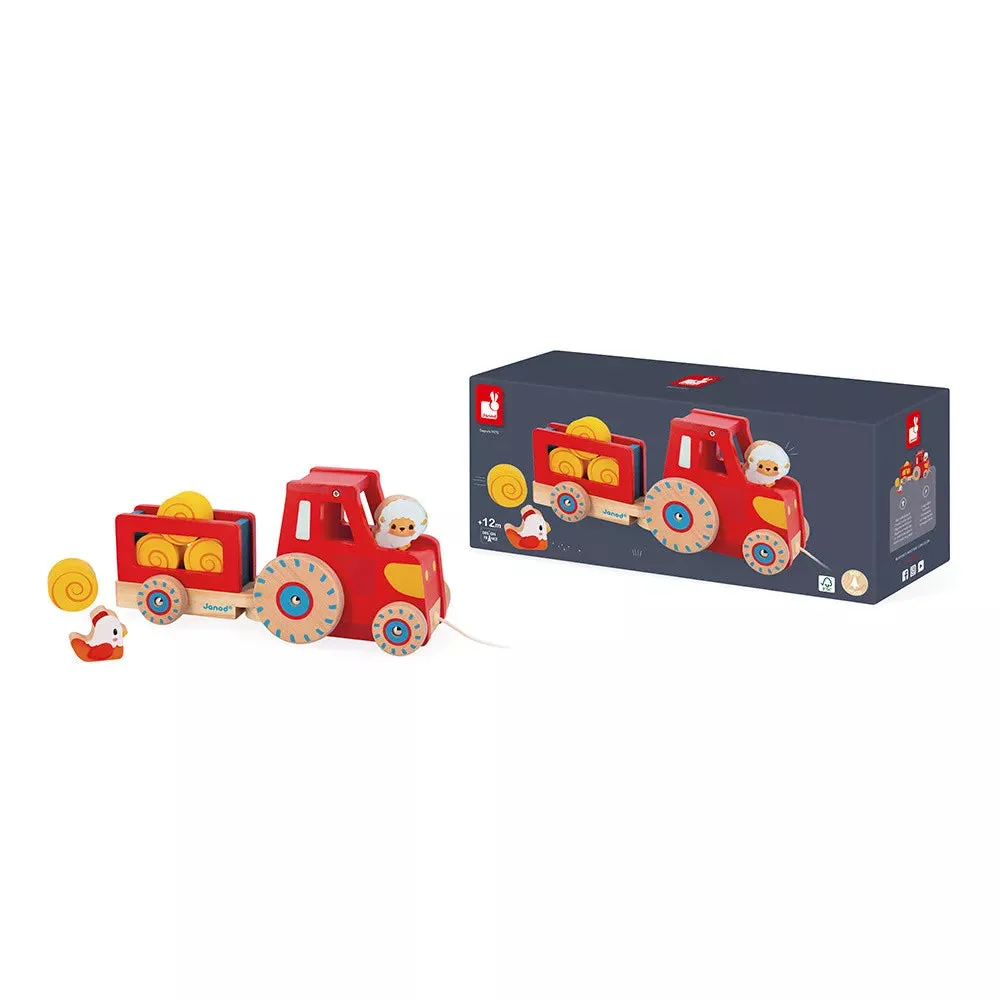 Janod Farm - Pull Along Tractor